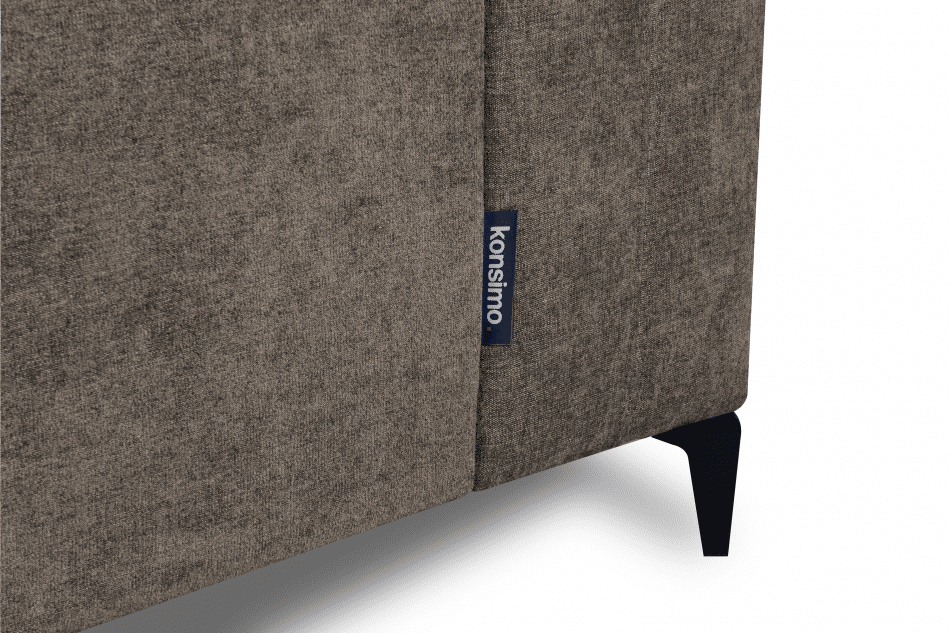 CONTEL Narożnik prawy loft tkanina typu plecionka beżowy beżowy - zdjęcie 8