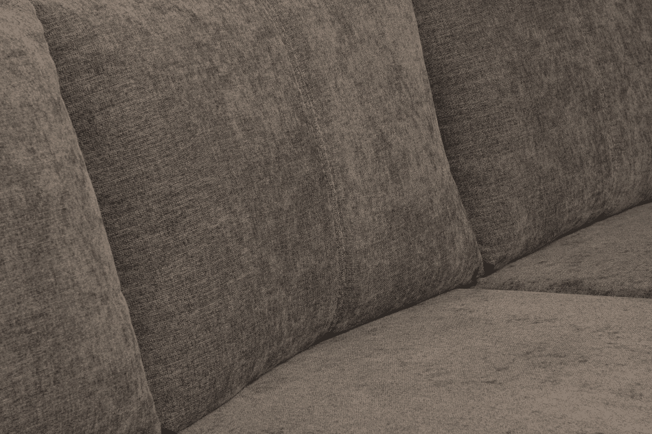 CONTEL Narożnik prawy loft tkanina typu plecionka brązowy brązowy - zdjęcie 7
