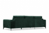 CONTEL Narożnik lewy loft tkanina typu plecionka ciemnozielony ciemny zielony - zdjęcie 5