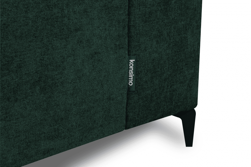 CONTEL Narożnik lewy loft tkanina typu plecionka ciemnozielony ciemny zielony - zdjęcie 8