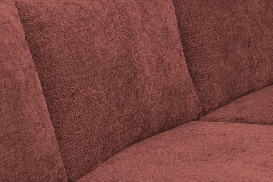CONTEL Narożnik lewy loft tkanina typu plecionka czerwony czerwony - zdjęcie 7