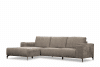 CONTEL Narożnik lewy loft tkanina typu plecionka beżowy beżowy - zdjęcie 3