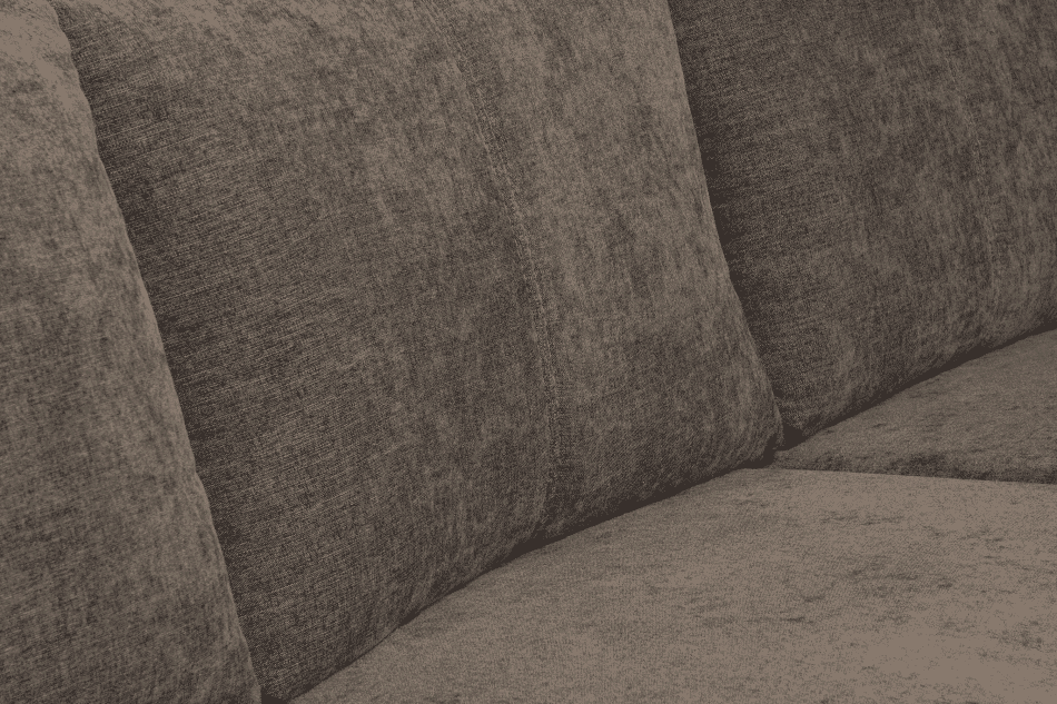 CONTEL Narożnik lewy loft tkanina typu plecionka brązowy brązowy - zdjęcie 7