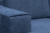 CONTEL Narożnik lewy loft tkanina typu plecionka granatowy granatowy - zdjęcie 7