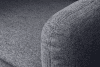 AMARO Sofa 3 osobowa na czarnych prostych nóżkach ciemnoszara ciemny szary - zdjęcie 7