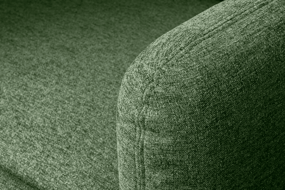 AMARO Sofa 3 osobowa na czarnych prostych nóżkach ciemnozielona ciemny zielony - zdjęcie 6