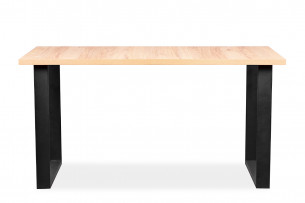 CETO, https://konsimo.pl/kolekcja/ceto/ Stół w stylu loftowym dąb dąb jasny - zdjęcie