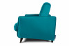GRINDE Nowoczesna sofa z funkcją spania welur morski morski - zdjęcie 5