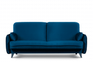 Nowoczesna sofa z funkcją spania welur granat