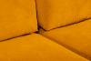 TENUS Sofa trzyosobowa w stylu klasycznym matowy welur żółta żółty - zdjęcie 11
