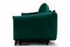 TENUS Sofa trzyosobowa w stylu klasycznym matowy welur butelkowa zieleń ciemny zielony - zdjęcie 6