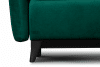 TENUS Sofa trzyosobowa w stylu klasycznym matowy welur butelkowa zieleń ciemny zielony - zdjęcie 12