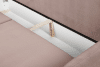 TENUS Sofa trzyosobowa w stylu klasycznym matowy welur jasnobrązowa jasny brązowy - zdjęcie 7