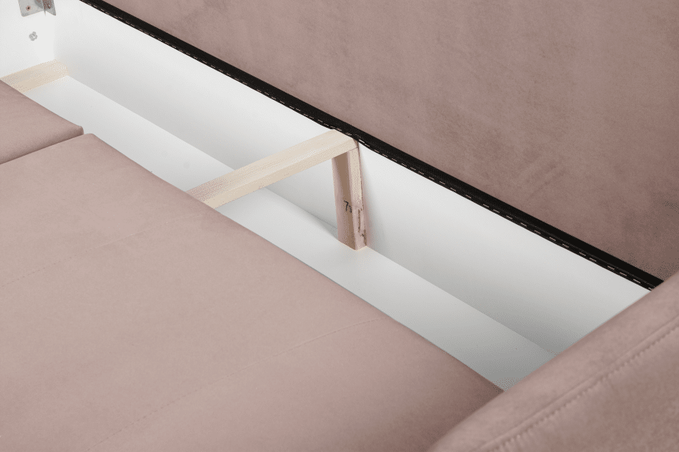 TENUS Sofa trzyosobowa w stylu klasycznym matowy welur jasnobrązowa jasny brązowy - zdjęcie 6