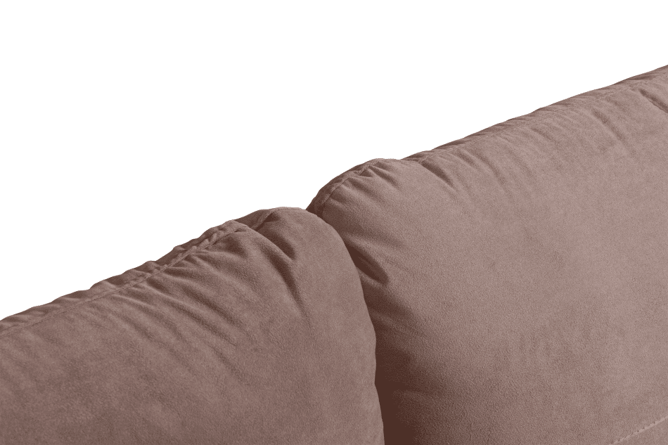 TENUS Sofa trzyosobowa w stylu klasycznym matowy welur jasnobrązowa jasny brązowy - zdjęcie 9