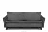 TENUS Klasyczna sofa 3 osobowa sztruks ciemny szary ciemny szary - zdjęcie 2