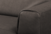 RICANO Narożnik skórzany w stylu loft na nóżkach szary prawy antracytowy - zdjęcie 12