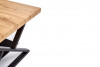 ZEA Prostokątny stolik kawowy z półką dąb naturalny/czarny - zdjęcie 9