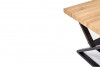 ZEA Prostokątny stolik kawowy z półką dąb naturalny/czarny - zdjęcie 8