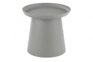 LAGIS, https://konsimo.pl/kolekcja/lagis/ Okrągły minimalistyczny stolik kawowy szary szary - zdjęcie