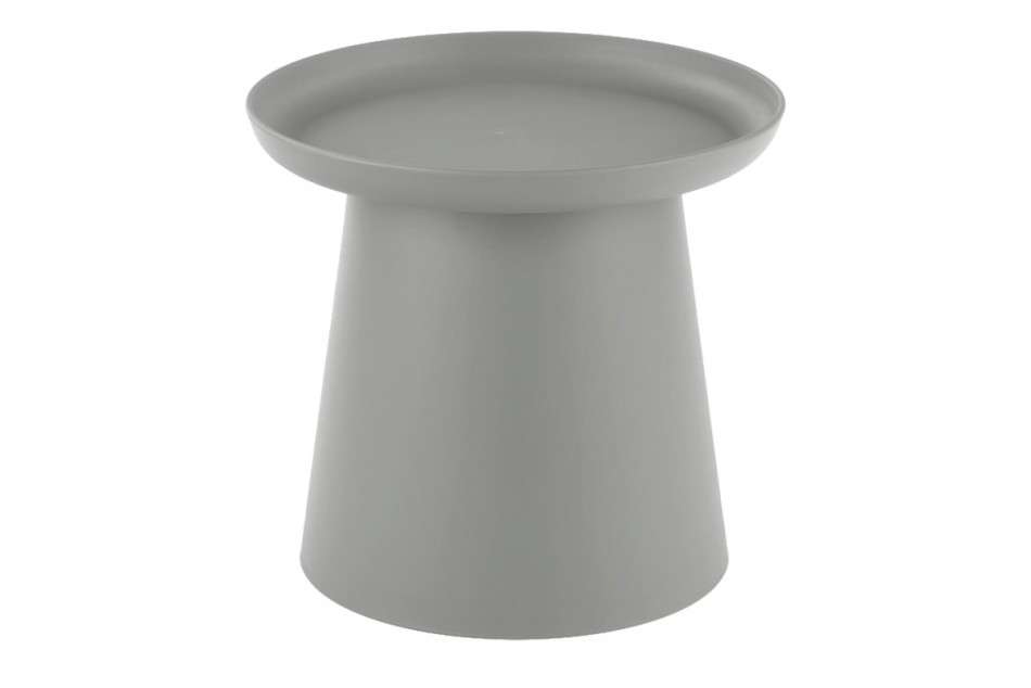 LAGIS Okrągły minimalistyczny stolik kawowy szary szary - zdjęcie 0