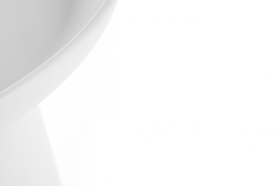 LAGIS Okrągły minimalistyczny stolik kawowy biały biały - zdjęcie 6