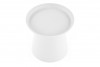 LAGIS Okrągły minimalistyczny stolik kawowy biały biały - zdjęcie 2