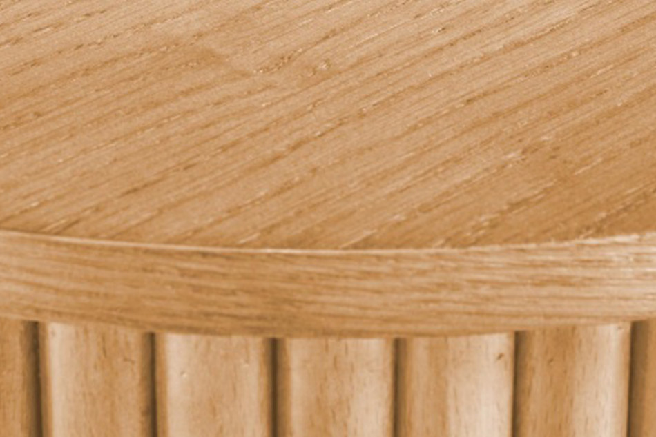 ONDE Drewniany okrągły mały stolik kawowy naturalny - zdjęcie 1