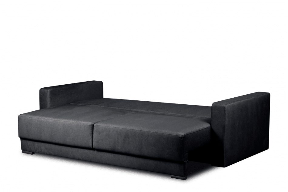 RUVIS Sofa rozkładana do przodu 150x200 cm szara szary - zdjęcie 5