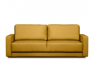 RUVIS, https://konsimo.pl/kolekcja/ruvis/ Sofa rozkładana do przodu 150x200 cm żółta żółty - zdjęcie