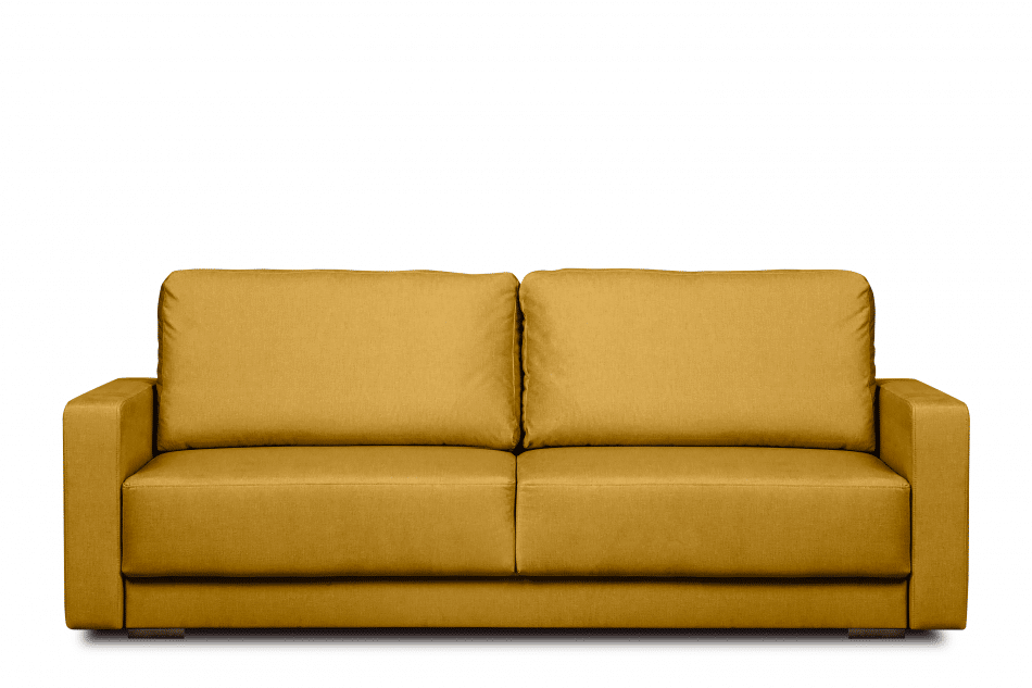 RUVIS Sofa rozkładana do przodu 150x200 cm żółta żółty - zdjęcie 0