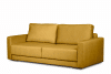 RUVIS Sofa rozkładana do przodu 150x200 cm żółta żółty - zdjęcie 3
