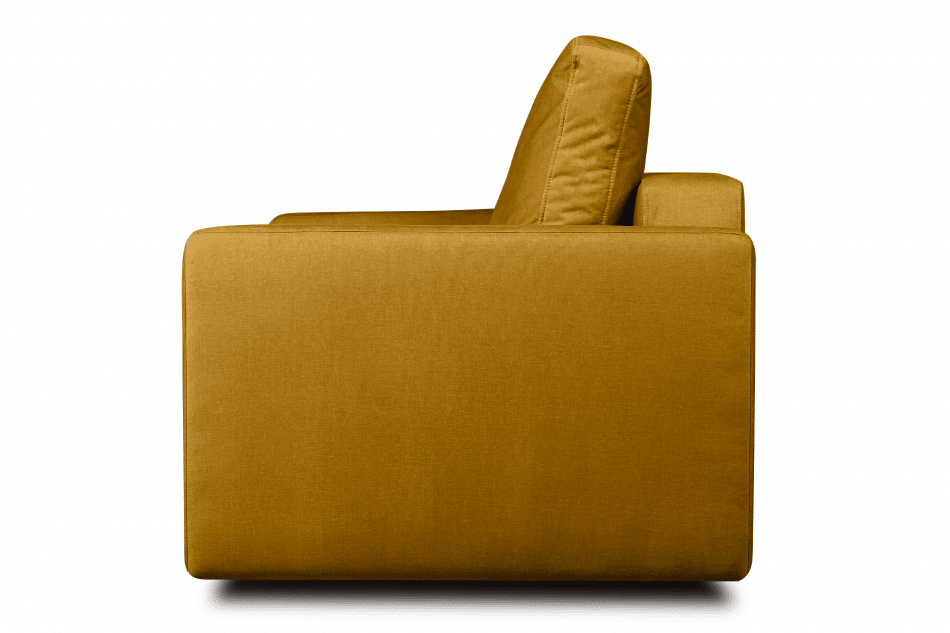 RUVIS Sofa rozkładana do przodu 150x200 cm żółta żółty - zdjęcie 3
