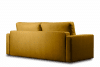 RUVIS Sofa rozkładana do przodu 150x200 cm żółta żółty - zdjęcie 6