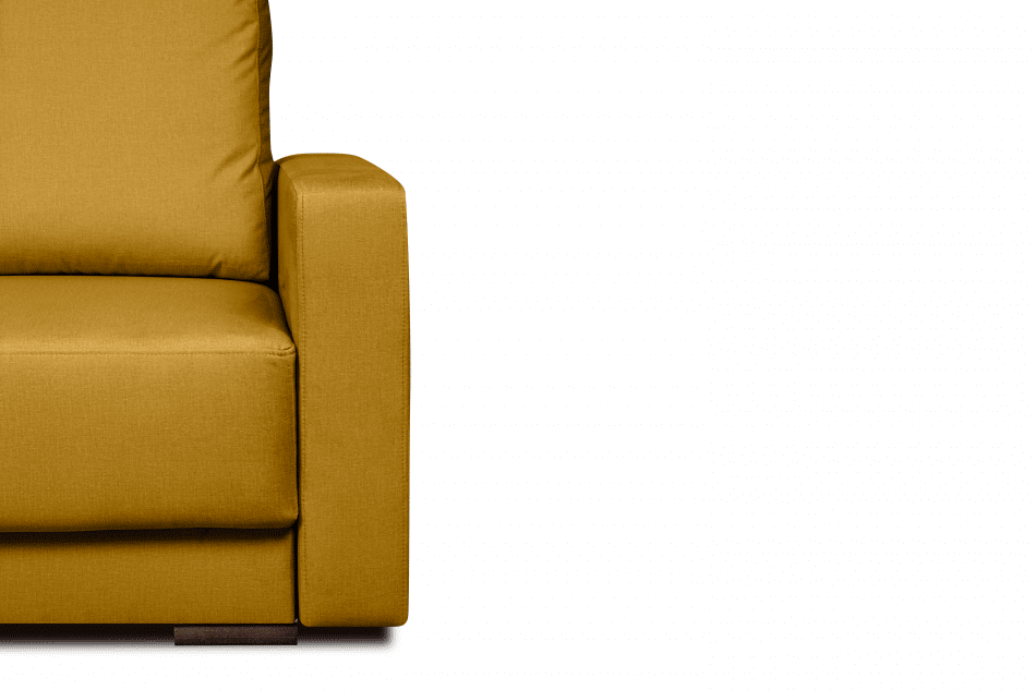 RUVIS Sofa rozkładana do przodu 150x200 cm żółta żółty - zdjęcie 6
