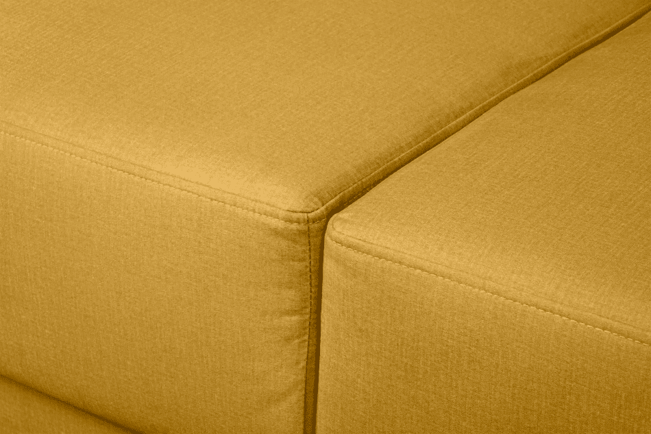 RUVIS Sofa rozkładana do przodu 150x200 cm żółta żółty - zdjęcie 9