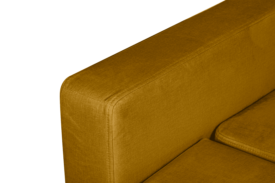 RUVIS Sofa rozkładana do przodu 150x200 cm żółta żółty - zdjęcie 7