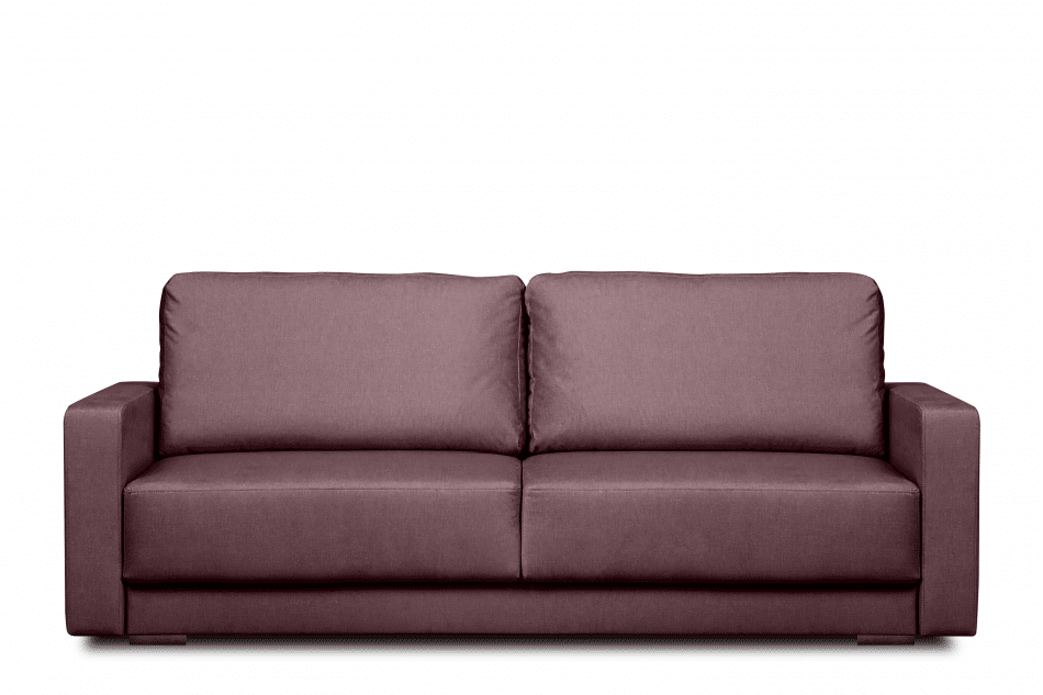 RUVIS Sofa rozkładana do przodu 150x200 cm różowa różowy - zdjęcie 0