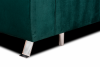 OVIS Rozkładany narożnik prawy z zagłówkami welurowy ciemnozielony ciemny zielony - zdjęcie 12