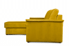 ALOPI Narożnik lewy z funkcją spania z materacem żółty żółty - zdjęcie 4