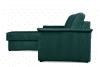 ALOPI Narożnik lewy z funkcją spania z materacem ciemnozielony ciemny zielony - zdjęcie 4