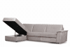 ALOPI Narożnik lewy z funkcją spania z materacem beżowy beżowy - zdjęcie 7