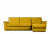 ALOPI Narożnik prawy z funkcją spania z materacem żółty żółty - zdjęcie 1