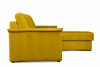 ALOPI Narożnik prawy z funkcją spania z materacem żółty żółty - zdjęcie 7