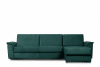 ALOPI Narożnik prawy z funkcją spania z materacem ciemnozielony ciemny zielony - zdjęcie 1