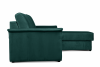 ALOPI Narożnik prawy z funkcją spania z materacem ciemnozielony ciemny zielony - zdjęcie 8
