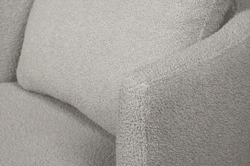 RAGGI Fotel obrotowy boucle jasnoszary baranek jasny szary - zdjęcie 11