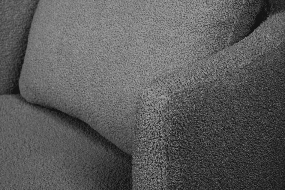 RAGGI Fotel obrotowy boucle ciemnoszary ciemny szary - zdjęcie 11