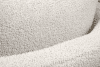 RAGGI Fotel obrotowy boucle biały baranek biały - zdjęcie 12