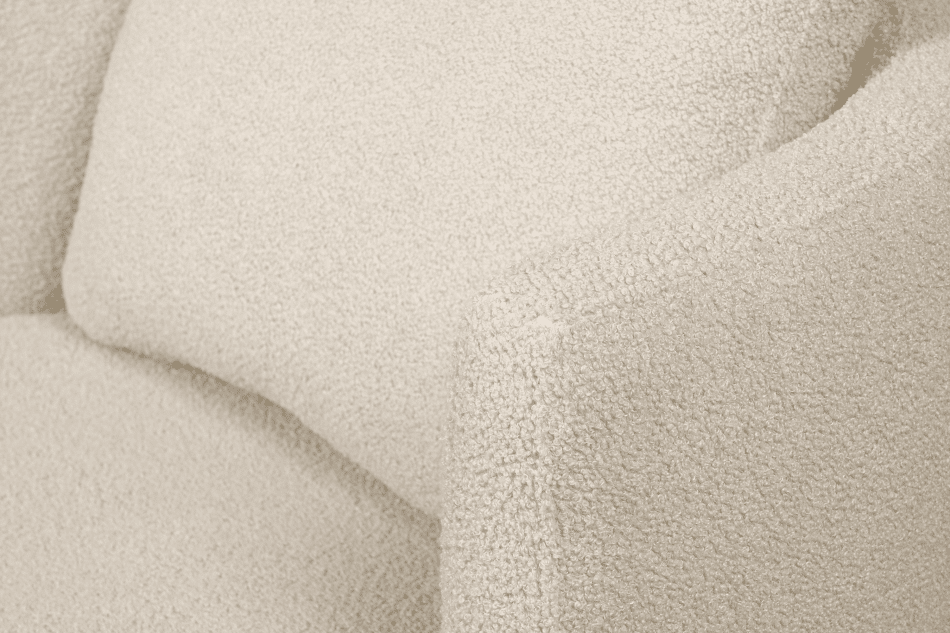 RAGGI Fotel obrotowy boucle jasnobeżowy baranek jasny beżowy - zdjęcie 11